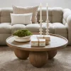 Rivièra Maison Ronde Salontafel Rockefeller Eikenhout, 100cm