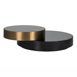 Richmond Interiors Ronde Salontafel Slice Spiegelglas, 112cm