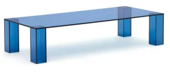 Discount Kave Home Salontafel Adularia Glas, kleur Blauw