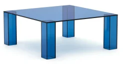 Discount Kave Home Salontafel Adularia Glas, kleur Blauw