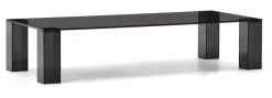 Online Kave Home Salontafel Adularia Glas, kleur Donkergrijs