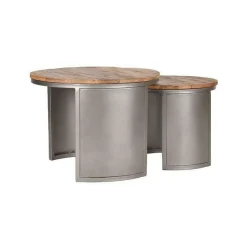 Best LABEL51 Salontafel Bunch, Set van 2, kleur Grijs Rough