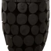 Discount MUST Living Salontafel Cone Teakhout, 36cm, kleur Zwart