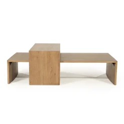 New Eleonora Salontafel Flo Eikenfineer, Set van 2 stuks