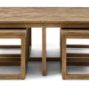 Discount Rivièra Maison Salontafel Harbour Island Eikenhout, Set van 5 stuks