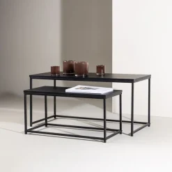Online Nohr Salontafel Keonte Set van 2 stuks, kleur Zwart