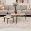 Online Light & Living Salontafel Lapaz Set van 2 stuks, kleur Antiek Brons/Taupe