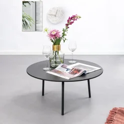 Outlet Kave Home Salontafel Mathis 70cm, kleur Zwart