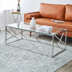 Online Artistiq Living Salontafel Mischa 120 x 60cm, kleur zilver