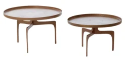 Sale Light & Living Salontafel Pano Set van 2 stuks, kleur Donker Brons