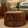 Tom Tailor Salontafel Romelia Teakhout en rotan, 69cm
