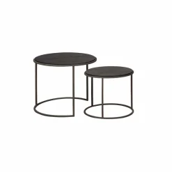 Online RENEW Salontafel Spello Teakhout, Set van 2 stuks