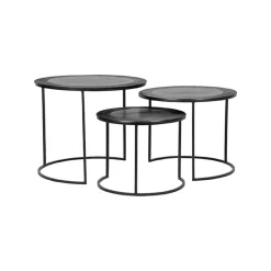 Online LABEL51 Salontafel Tres Set van 3 stuks, kleur Zwart