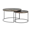 Hot Richmond Interiors Salontafel Tulum Set van 2 stuks, kleur Brushed Gold