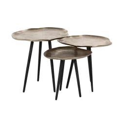 Hot Richmond Interiors Salontafel Volenta Set van 3 stuks Goud