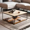 Best Kave Home Salontafel Yoana Eikenhout, kleur Zwart