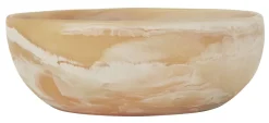 MUST Living Schaal Rafael, Ø33 cm, kleur Bruin en Wit Bruin / Wit