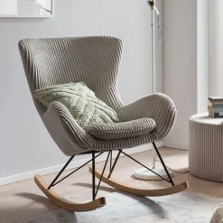 Discount Artistiq Living Schommelstoel Eryk Rib, kleur Grijs
