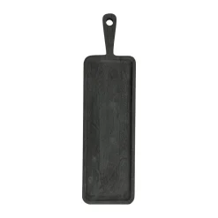 New By-Boo Serveerplank Plancha Mangohout, 60cm, kleur Zwart