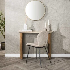 Sale LifestyleFurn Sidetable Laycie Keramiek in Travertin-look, 100cm