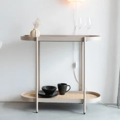 Clearance ZILT Sidetable Meja Rattan, 85cm
