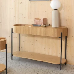 Sale Zuiver Sidetable Slides Eikenhout, 120cm, kleur Naturel