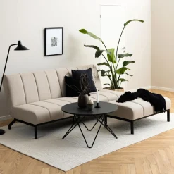 Hot Bendt Slaapbank Meeka 120 x 198cm, kleur Beige