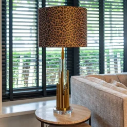 Discount Richmond Interiors Tafellamp Dex 58cm hoog, kleur (excl. kap) Brushed gold