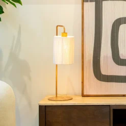 New Light & Living Tafellamp Donio 60cm, kleur Crème Cru00e8me