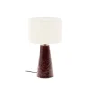 Discount Kave Home Tafellamp Drava Keramiek, kleur Donkerrood