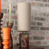 Clearance Dutchbone Tafellamp Earl Geweven stof en glas