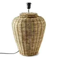 Outlet Rivièra Maison Tafellamp Grand Lobby Rotan, 39cm (excl. kap) Natural