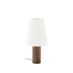 Best Kave Home Tafellamp Marga Rubberhout, 50cm