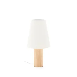 Best Kave Home Tafellamp Marga Rubberhout, 50cm