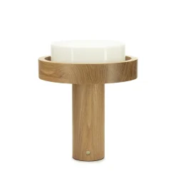Clearance By-Boo Tafellamp Oaka 28cm Natuurlijk