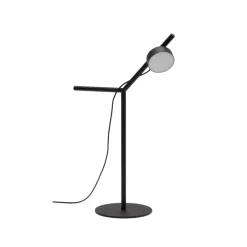Kave Home Tafellamp Orey Met verstelbare spot, kleur Zwart