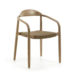 Discount Kave Home Tuin / Eetkamerstoel Nina Eucalyptushout