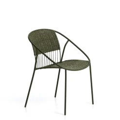 Sale Kave Home Tuinstoel Atrani Staal en touw, kleur Groen