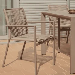 New Kave Home Tuinstoel Culip Geweven touw