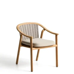Hot Kave Home Tuinstoel Elunda Teakhout Beige