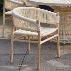 Discount Rivièra Maison Tuinstoel Saint Tropez Teakhout en touw