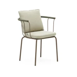 Hot Kave Home Tuinstoel Salguer Gevlochten touw en staal, kleur Beige