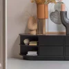 WOOOD TV-meubel Finca Links, Mat zwart, 78cm