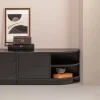 Discount WOOOD TV-meubel Finca Rechts, Mat zwart, 78cm