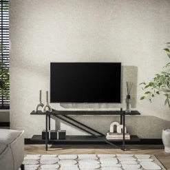 Hot LifestyleFurn TV-meubel Jerrod Liquid metal Grijs