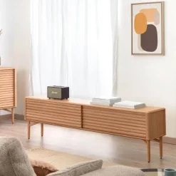 Clearance Kave Home TV-meubel Lenon Eikenhout, 200cm Naturel