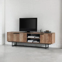 New DTP Home TV-meubel Odeon Teakhout, 200cm Bruin