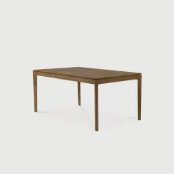 Online Ethnicraft Uitschuifbare Eettafel Bok Ruw Teakhout, kleur Bruin