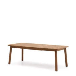 Clearance Kave Home Uitschuifbare Eettafel Turqueta hout, 220-294 x 100cm Teak