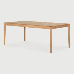Sale Ethnicraft Uitschuifbare Outdoor Eettafel Bok Teakhout, 200/300 x 100cm, kleur Naturel